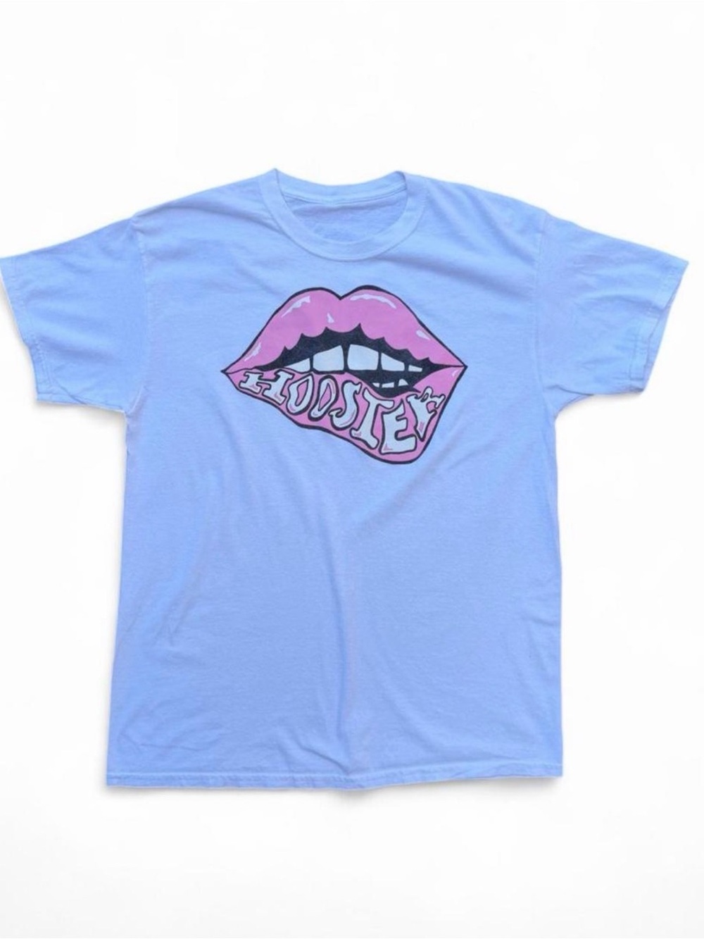 Indiana University Hoosiers Tee with Pink Lip Graphic
